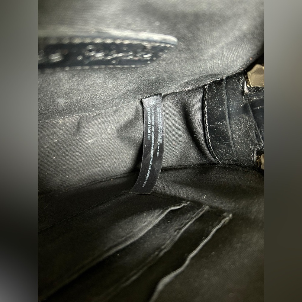 Free People Leather Circle Crossbody Bag Black - Picture 8 of 14